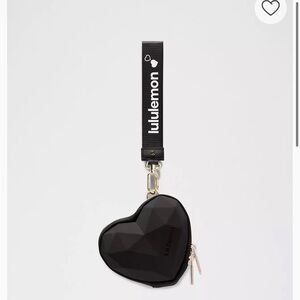 Lululemon Black Heart Wristlet NWT